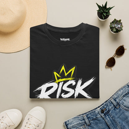 RiskWear T‑Shirt — Bold Graffiti Crown Streetwear Tee